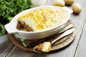 Potato casserole with meat