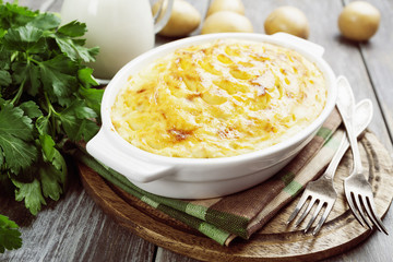 Potato casserole with meat