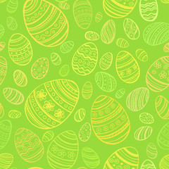 Easter Egg. Vector seamless pattern