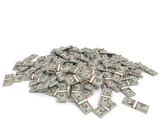 Money heap. Twenty dollars.