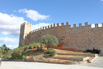 Fototapeta na wymiar Walls in Montblanc, Tarragona,Catalonia, Spain