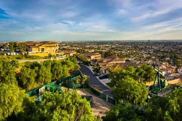 View from Hilltop Park, in Signal Hill, Long Beach, California.