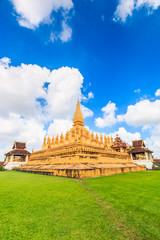 Wat Thap Luang in Vientiane of Laos