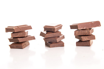 Stacks of chocolate