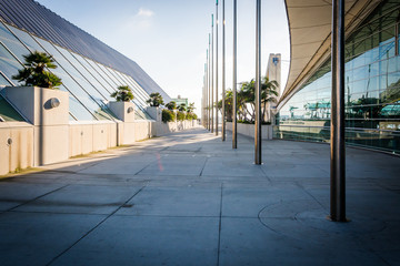 Walkway at the Convention Center in San Diego, California.