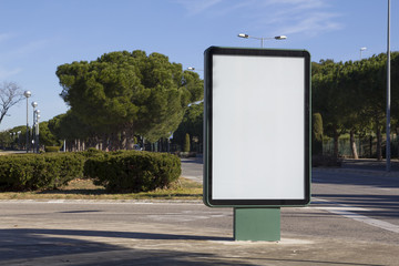 Blank billboard