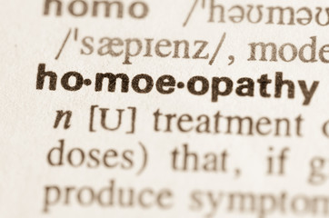 Fototapeta Dictionary definition of word homeopathy obraz