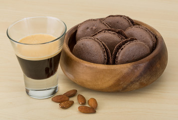 Coffee with macaroons
