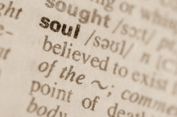 Dictionary definition of word soul