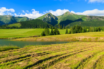 Fototapeta na wymiar Beautiful summer mountain landscape in High Tatras, Slovakia