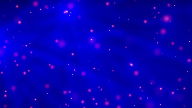 Quantum particle soup, blue black flashes psychedelic background loop