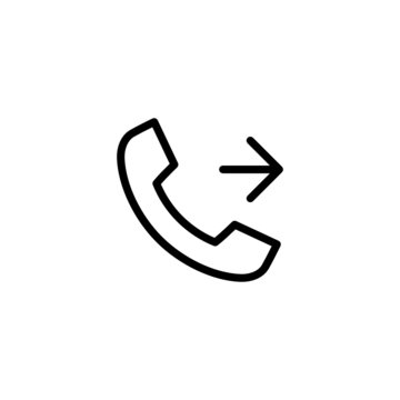 Out Going Call - Trendy Thin Line Icon