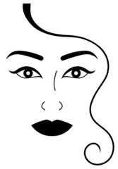 Beautiful woman's face