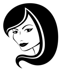 Beautiful woman's face