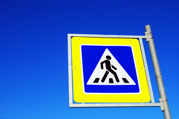 Pedestrian crossing sign