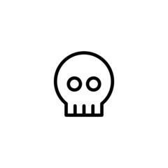 Skull - Trendy Thin Line Icon