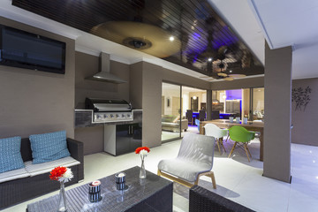 Outdoor entertaining area