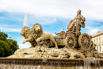 Naklejka premium Cibeles fountain in Madrid