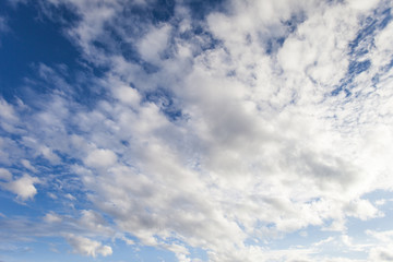 clouds in the blue sky