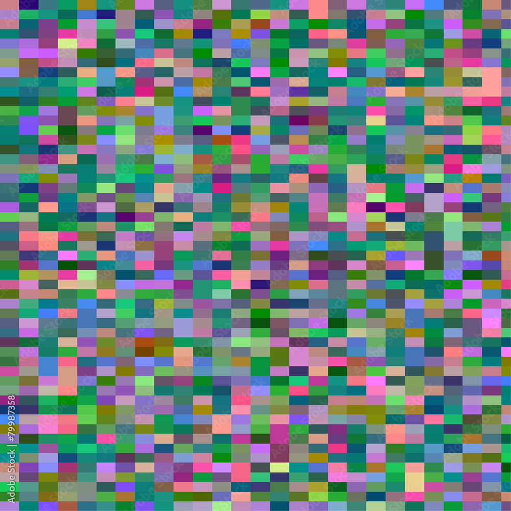 Poster Colorful pattern with chaotic pixels