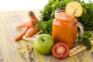 Apple, Carrot and Tomato juice