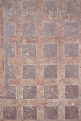Rusty colored metal with background