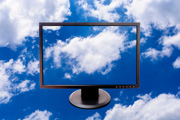 LED Monitor with cloud