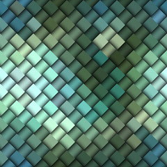 Green pattern of squares.