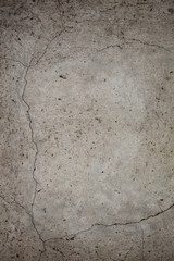 Grunge concrete cement wall with crack in industrial building, g