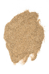 pile desert sand isolated on white background