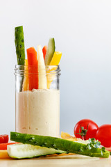 Hummus with vegetables