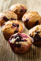 Homemade black berry muffins