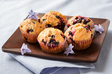 Homemade black berry muffins  for mother's day breakfast