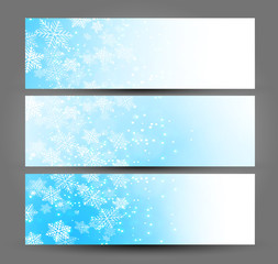 Fototapeta premium Christmas snowflakes background