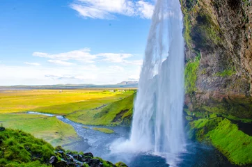 Poster Seljalandsfoss waterfall - Iceland - Europe © Simon Dannhauer