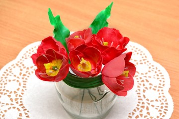 Sugar Tulips/ tulips made of sugar gum