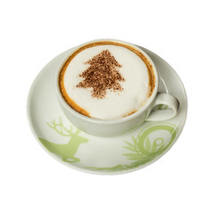 Coffee on a white background