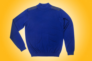 Male sweater isolated on the white