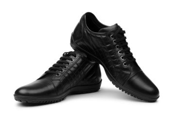 Male shoes isolated on white background