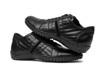 Male shoes isolated on white background