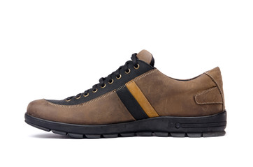 Male shoes isolated on white background