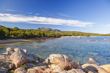 Beautiful ocean coastline inSardinia, Italy