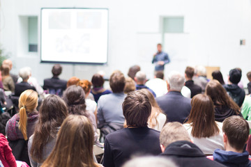Audience in the lecture hall.