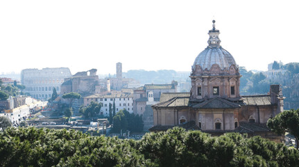 Fototapeta na wymiar View of Rome cityscape