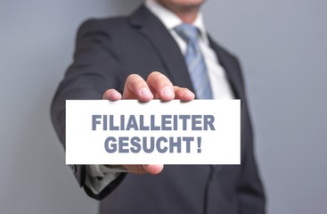 Filialleiter gesucht