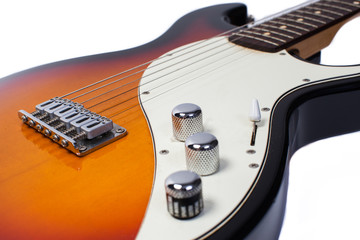 Fototapeta na wymiar Electric guitar close up