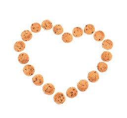 set round wholewheat biscuits