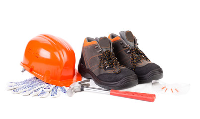 Working tools and boots.