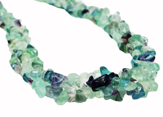 fluorite gemstone beads necklace jewelery