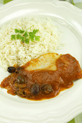 filet de merlu et riz